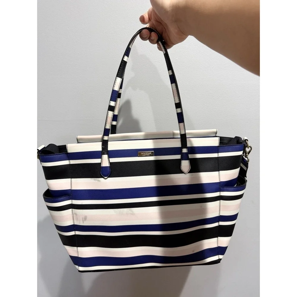 Kate‎ Spade Kaylie Baby Bag Laurel Way Stripe  Diaper Bag
